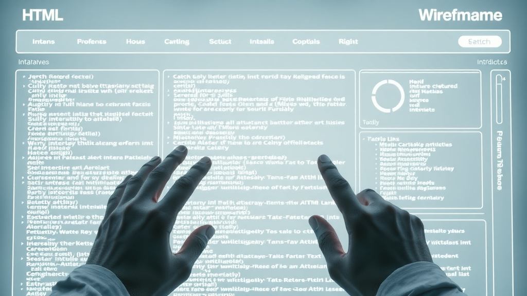 Clean wireframe highlighting internal links for improved search engine ranking and SEO rank