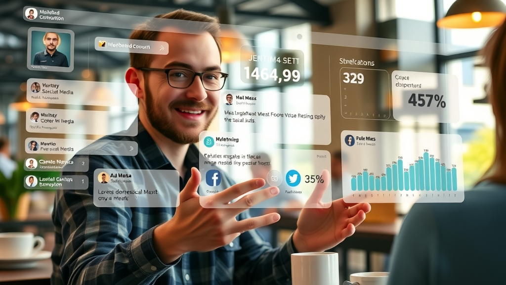 Houston AI SEO services, social media integration, digital marketing dashboard