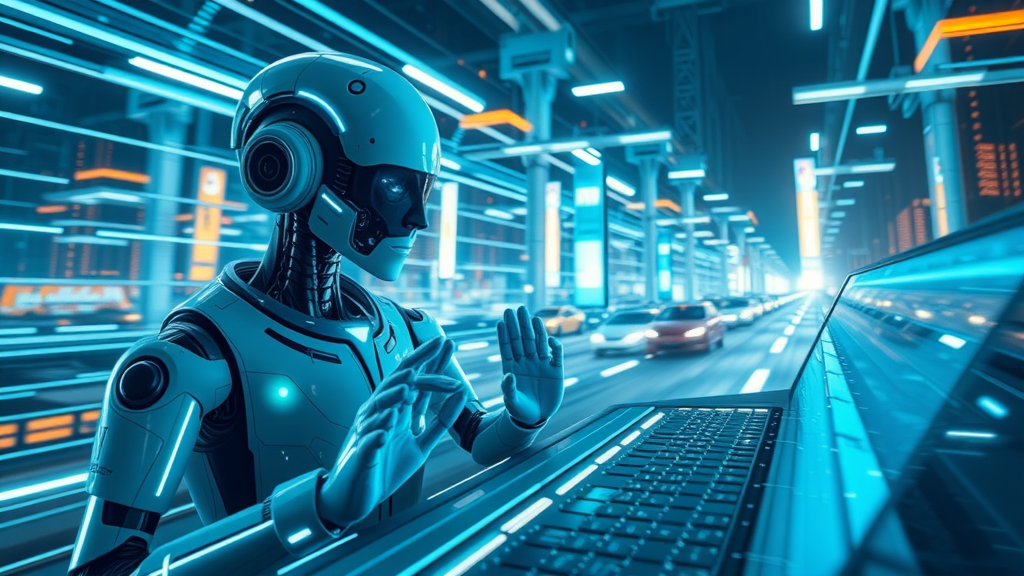futuristic ai-powered blog writing engine for rapid blog post creation and seo