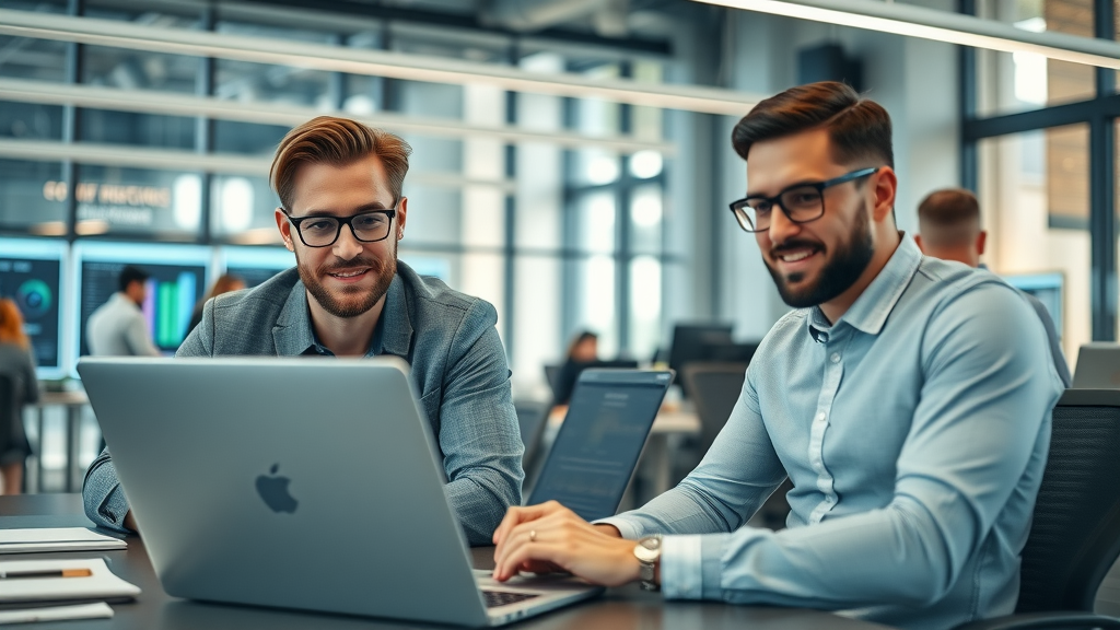 efficient office environment with marketers using workflow automation for marketing content workflow