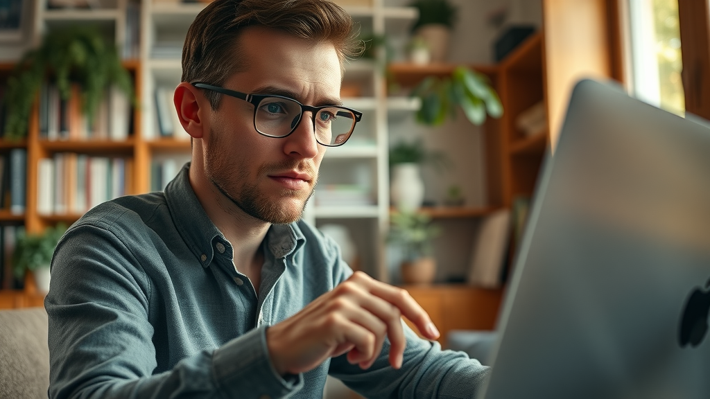 content creator thoughtful editor reviewing ai content generation drafts for authenticity