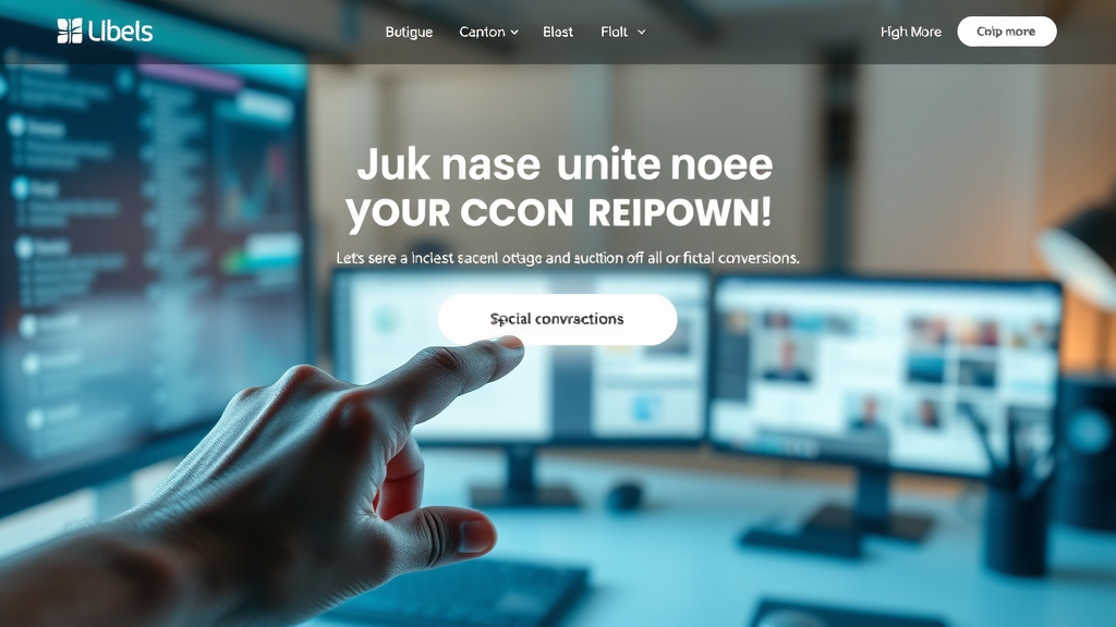 modern landing page boosting conversion rates, optimize digital marketing strategies
