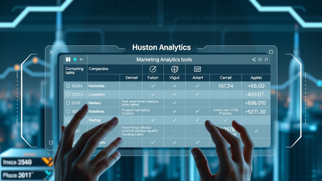 comparison table marketing analytics tools Houston digital marketing predictive analytics