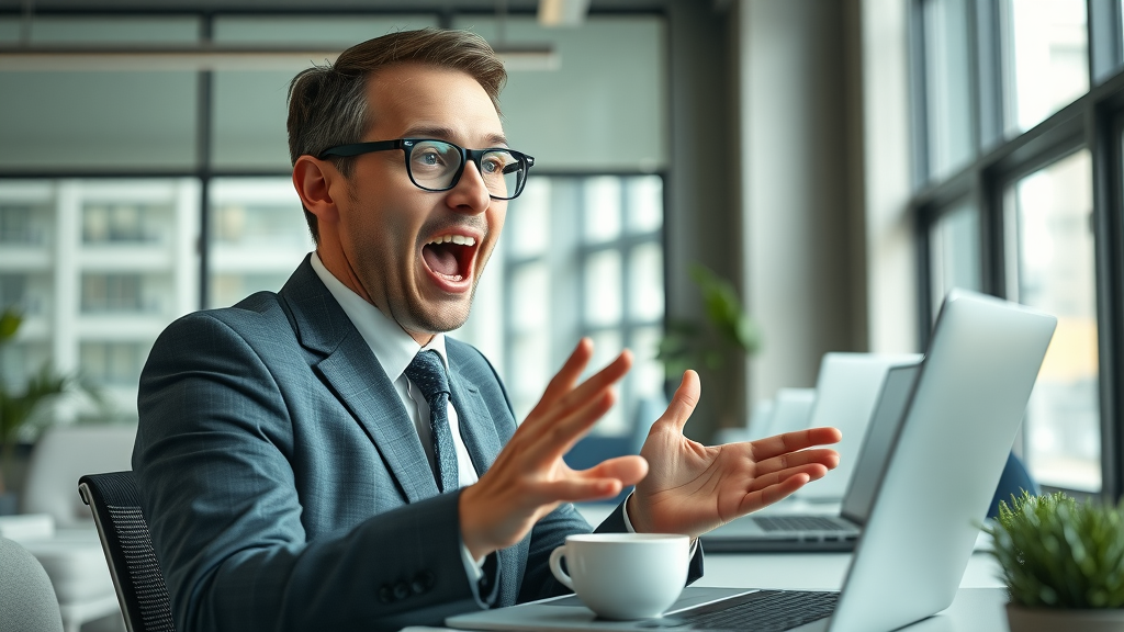 Business professional using AI marketing software to personalize and automate email marketing campaigns