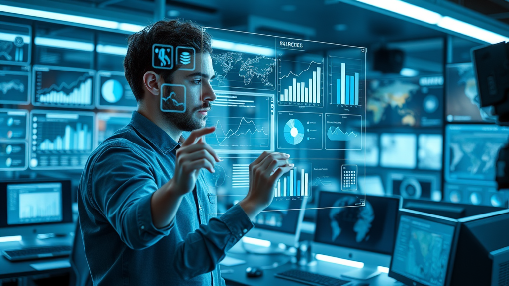 tech marketer evaluating digital data source dashboards for driven marketing data quality