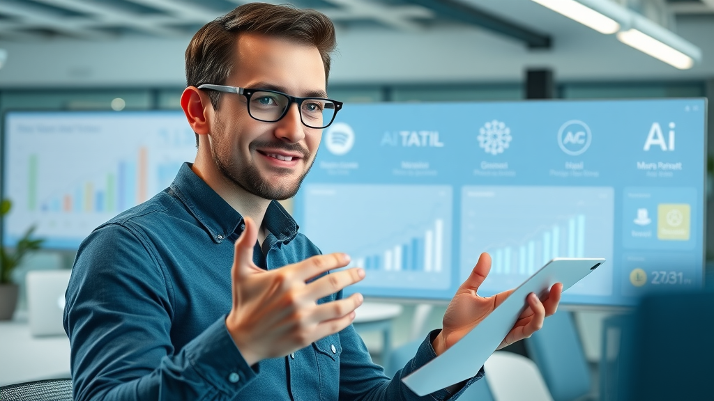 marketer comparing AI tools for ai-driven marketing campaigns