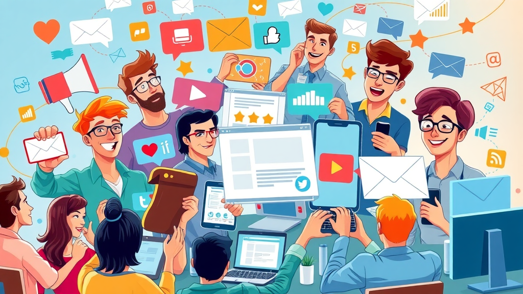 collage of social media, website, email showing unified automated content tailoring strategy