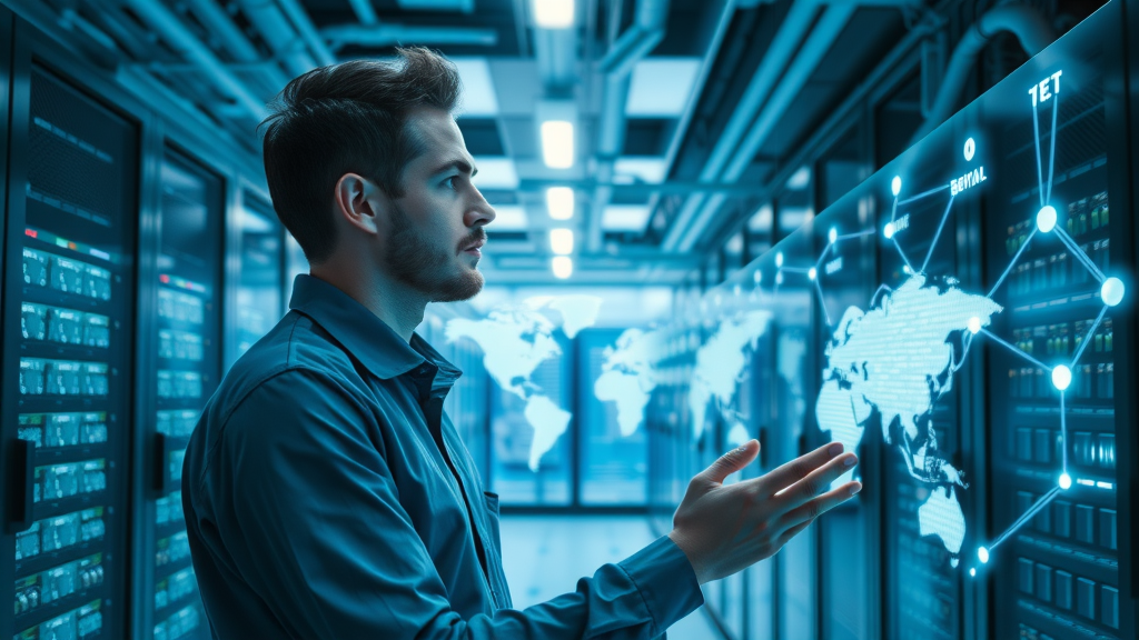 IT specialist monitoring generative engine optimization data pipelines and knowledge graphs