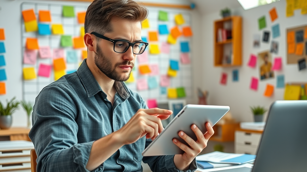 Content marketing strategist brainstorming valuable content for SEO strategy