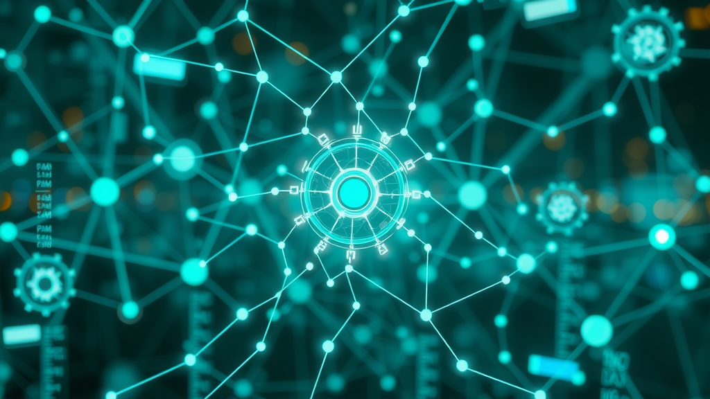 sleek AI algorithm visualized as interconnected nodes and neural networks, content strategies, artificial intelligence, AI-powered content marketing, digital marketing