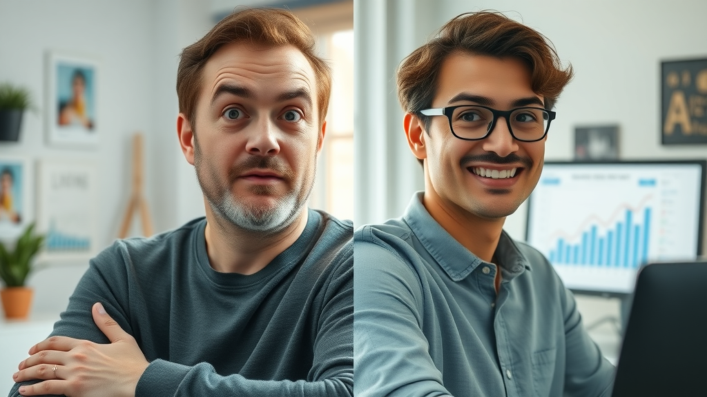 before and after AI optimization - blog post performance improvement