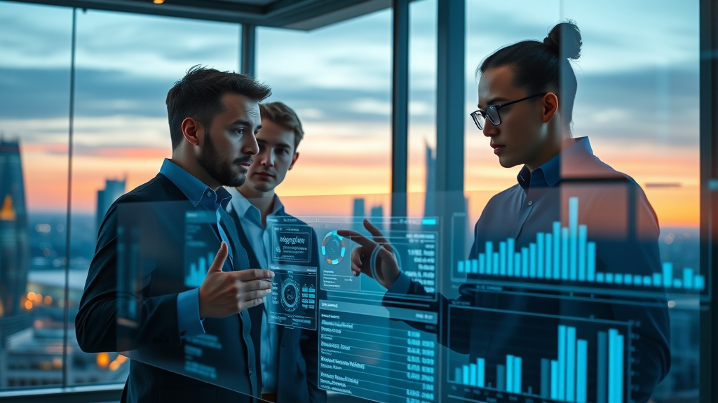 AI-driven customer segmentation marketing analysis futuristic team