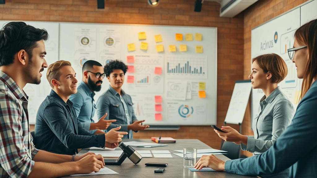 Team balancing AI automation with creative brainstorming in content creation using NLP and machine learning