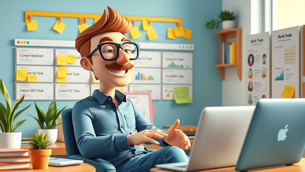 blogging tools for seo - Trello board for blogging workflow and SEO tasks