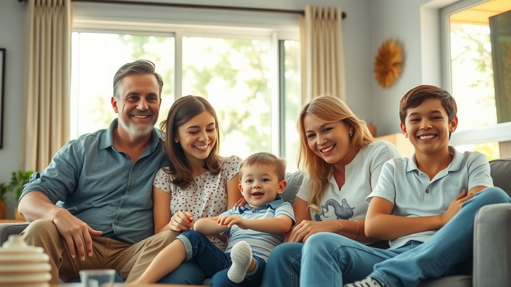 Happy Houston family enjoying cool air, AC Service Houston keeps home comfortable