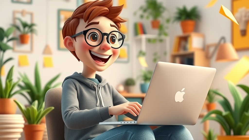 young blogger writing engaging optimized content in creative studio for blog posts