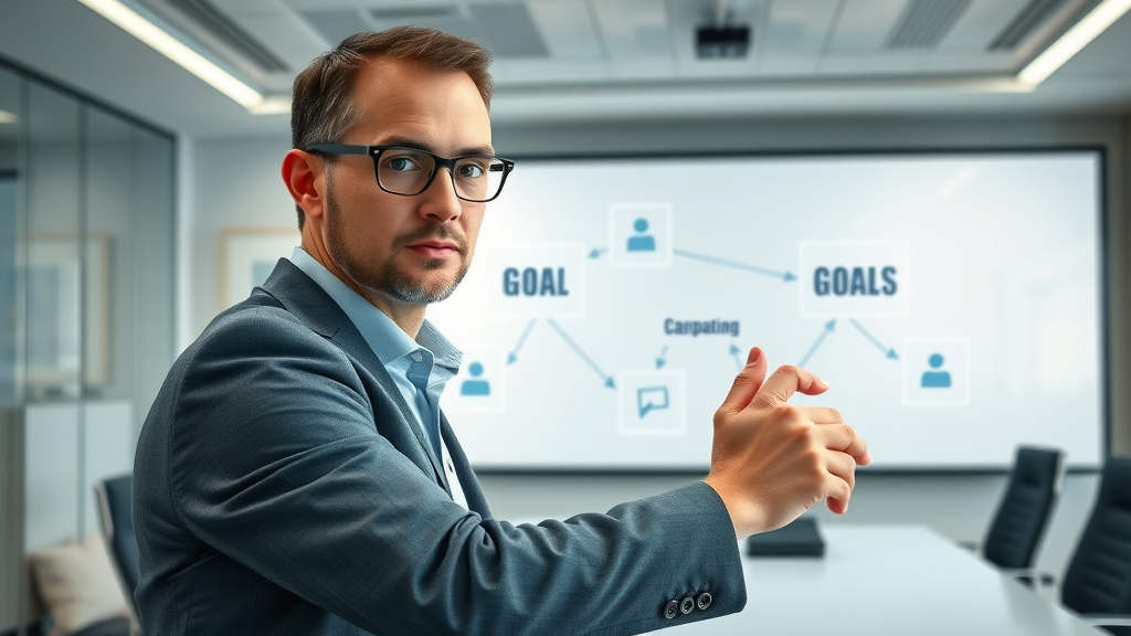 marketing executive planning ai-driven marketing campaigns goals