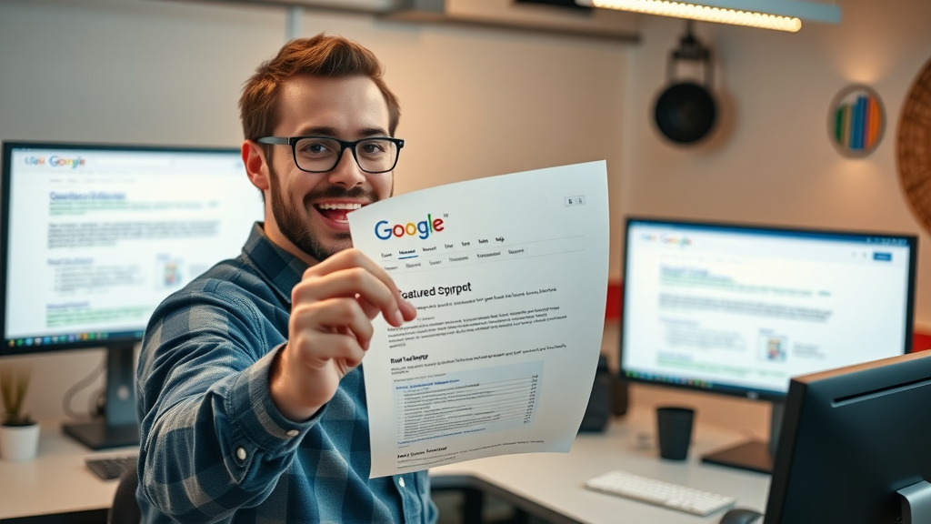 content creator formatting blog post for featured snippet placements in google search engines