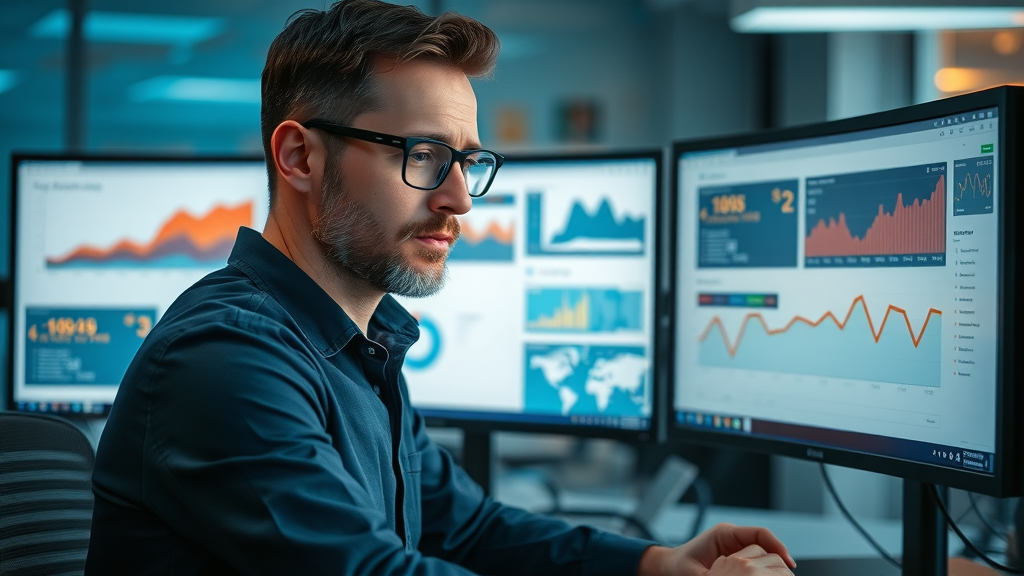 professional reviewing blog ranking and organic search impacts in Google Search Console
