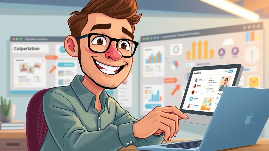 Marketer creative workflow builder for automated marketing campaigns, digital software interface, inspired strategist