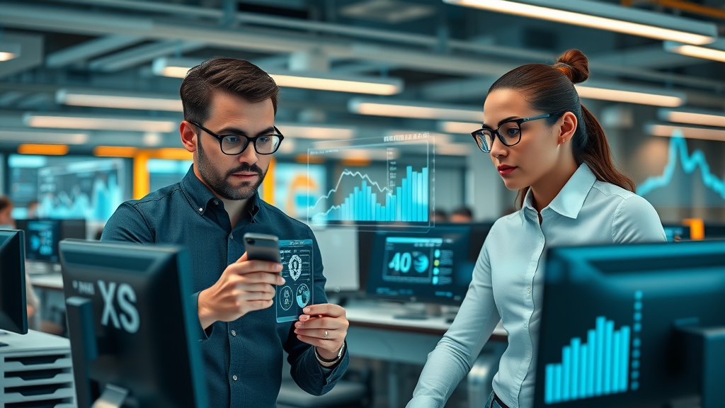 engaged marketing professionals analyzing AI-driven results, ai in marketing