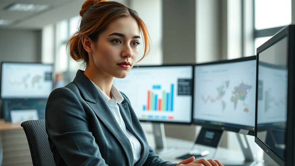 professional analyzing target audience data to shape blog content for improving search rankings