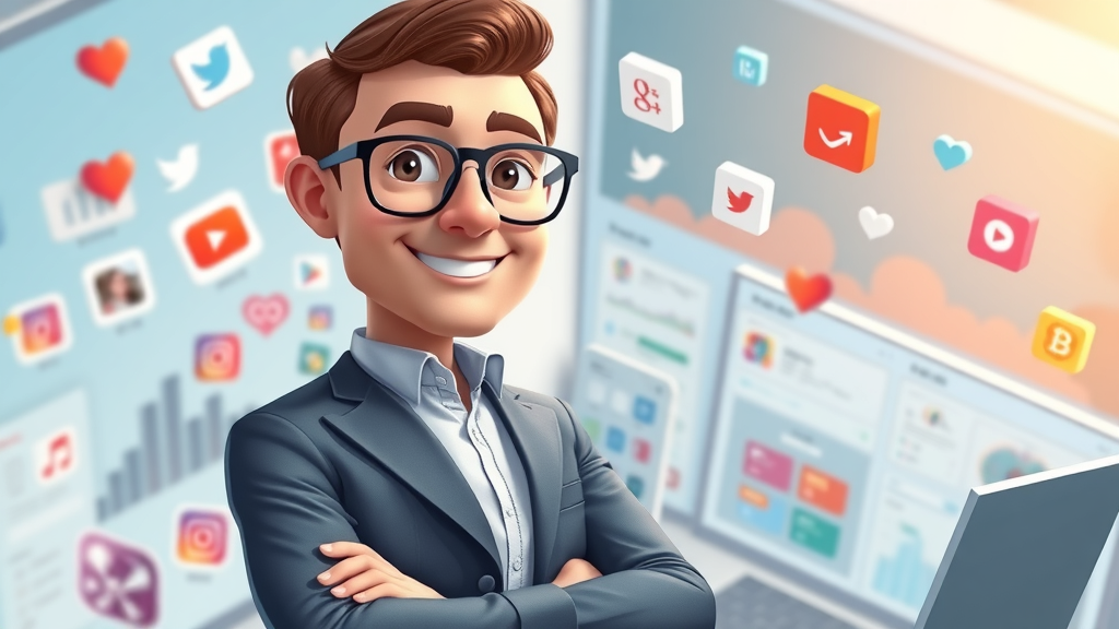 Social media manager automating content creation and scheduling using top creation tools