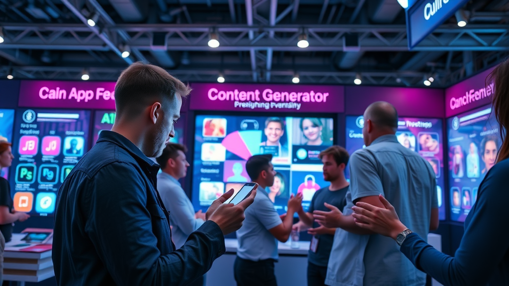 selection of top-rated ai content generator apps with user features comparison