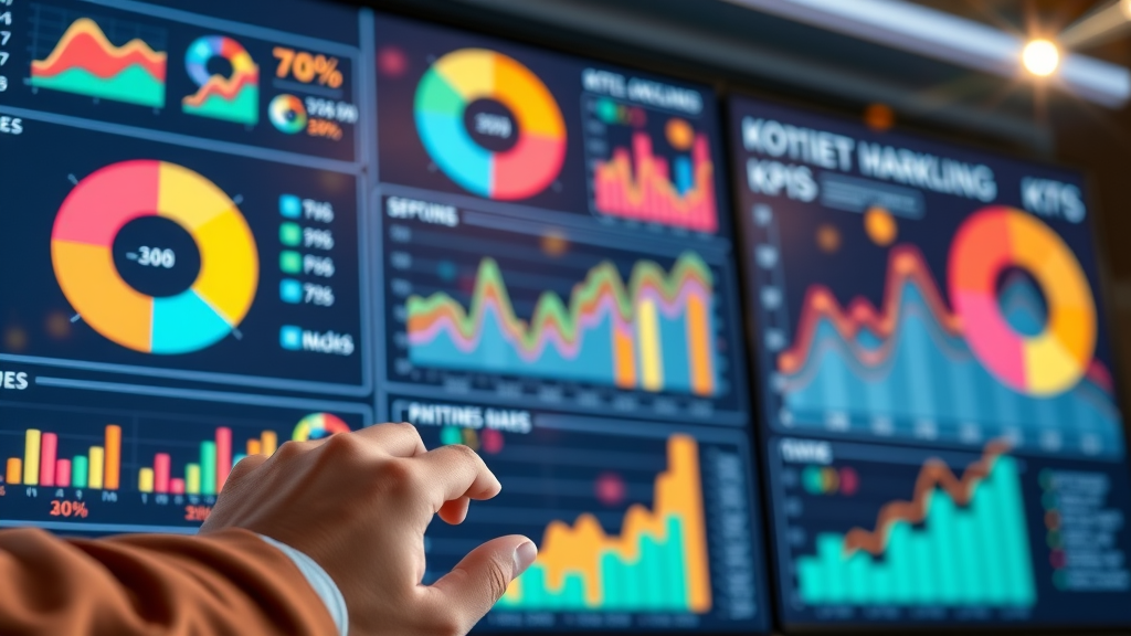 dashboard of key KPIs and performance metrics for data-driven marketing strategies