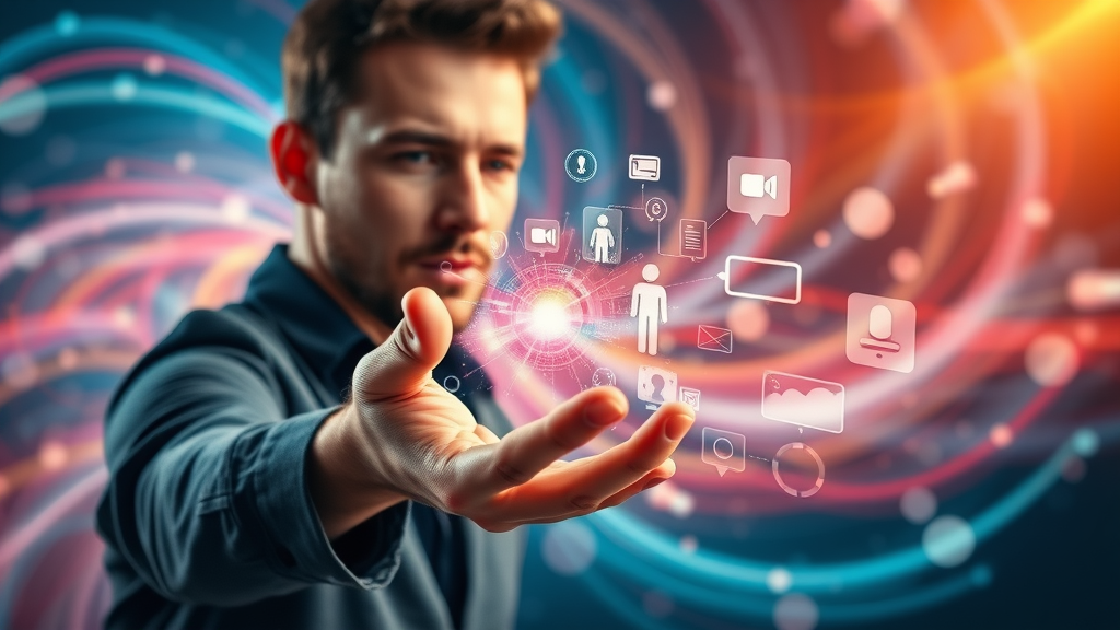 Digital marketer envisioning the evolution of content strategy with custom content creation tools