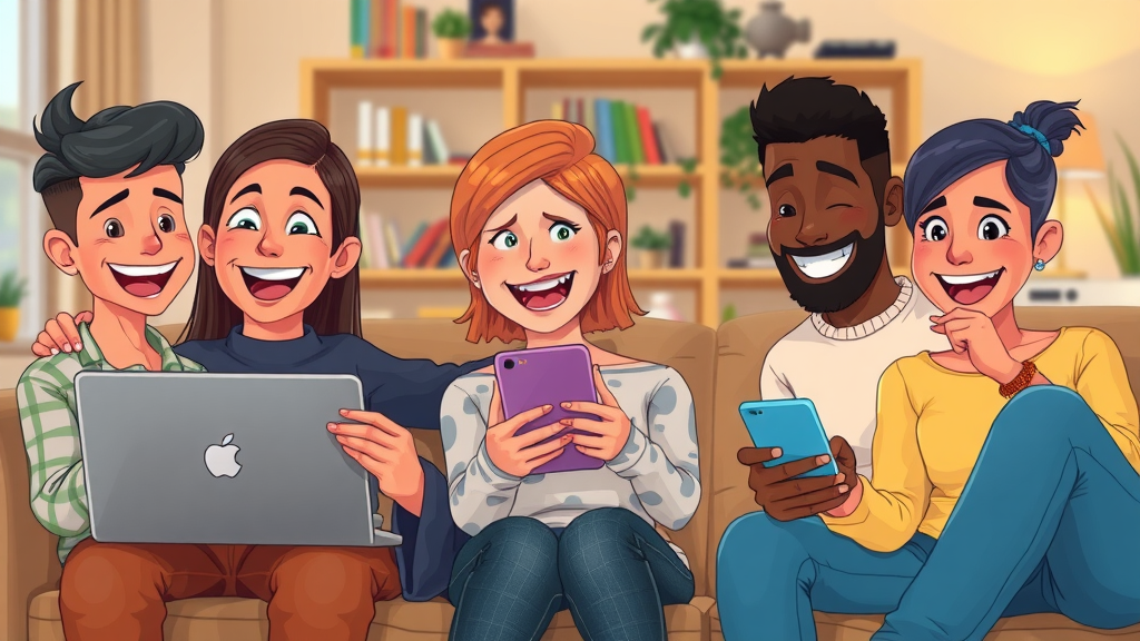 Diverse Shoppers Receiving Tailored AI-Personalized Content on Devices