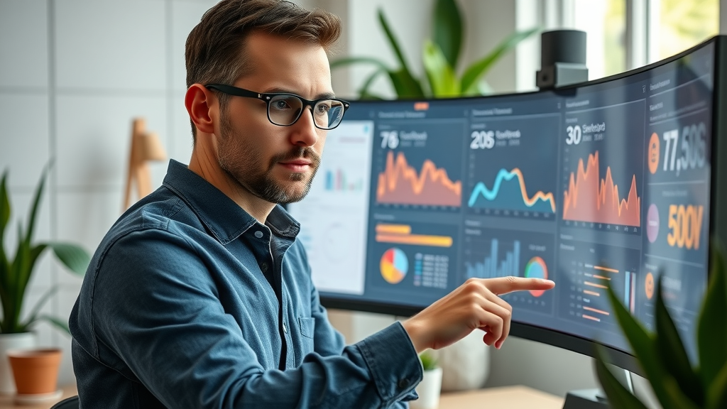 Marketing analyst reviewing customer journey heatmaps and identifying predictive content opportunities through advanced analytics.