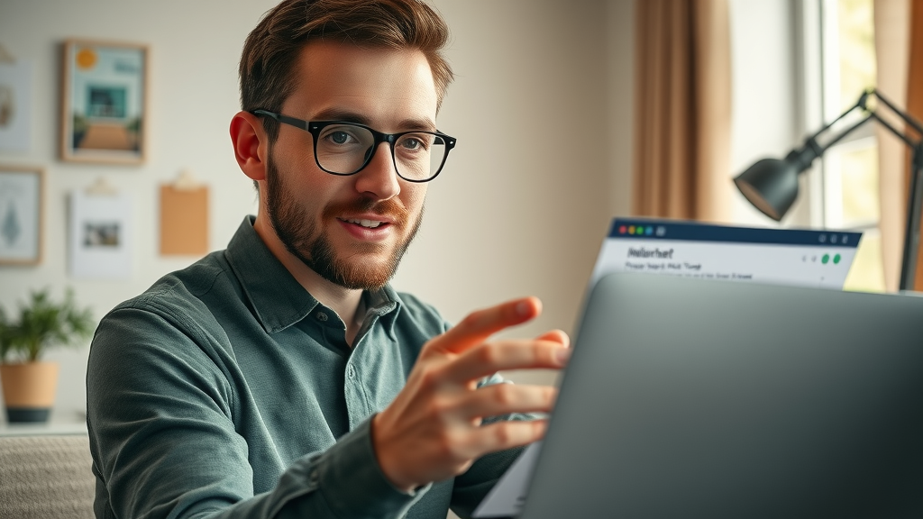 Content creator tagging images with SEO-focused alt text and filenames for optimized content creation