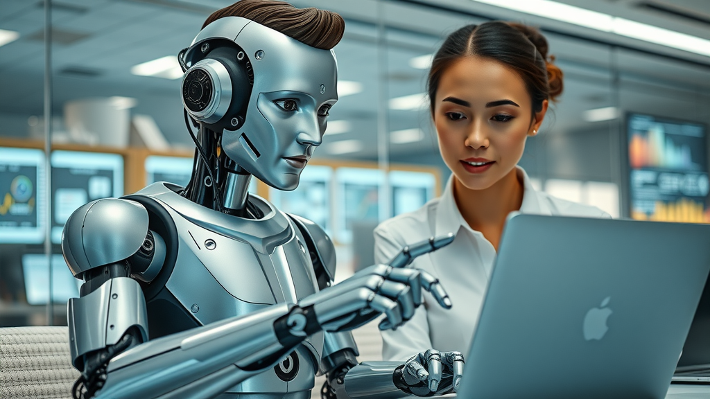 AI assists human writer in content production, leveraging automation for high content velocity and quality content