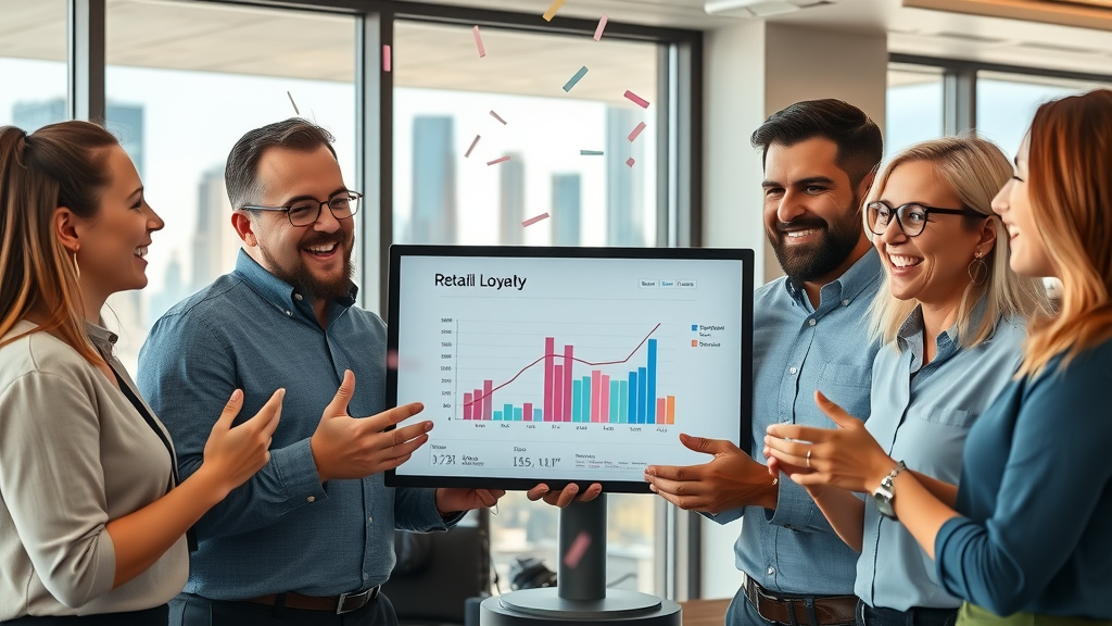 Houston retail team celebrates loyalty program growth with AI customer segmentation.