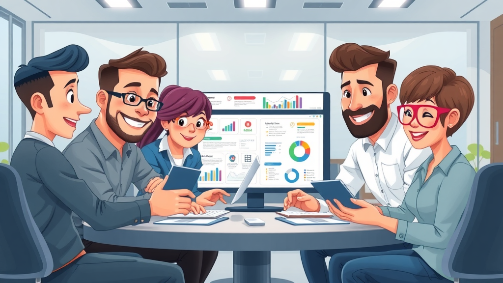 natural language processing SEO team collaborating on seo flowcharts and digital strategy boards