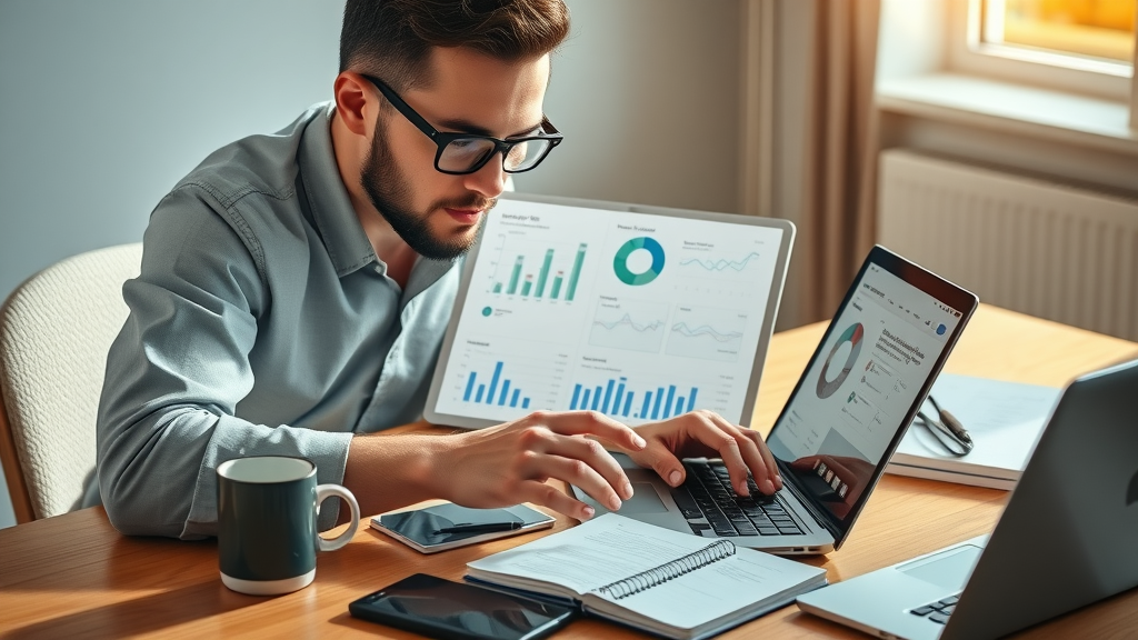 SEO analyst conducting keyword research for blog post optimization