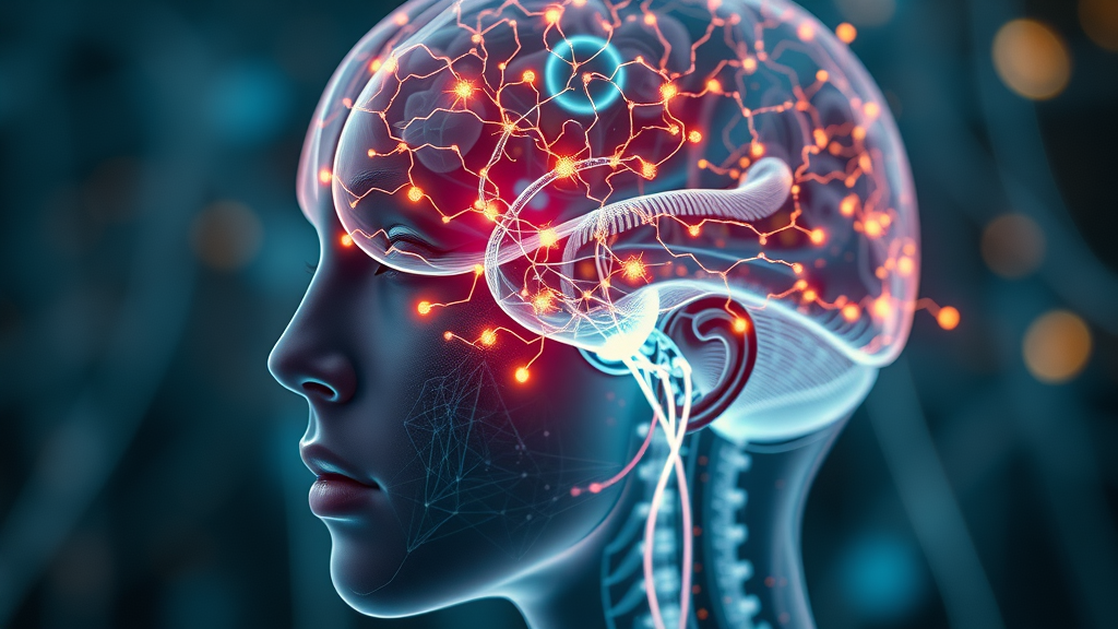 Visual of neural language models at work in generative engine optimization marketing, illuminated pathways representing AI engines